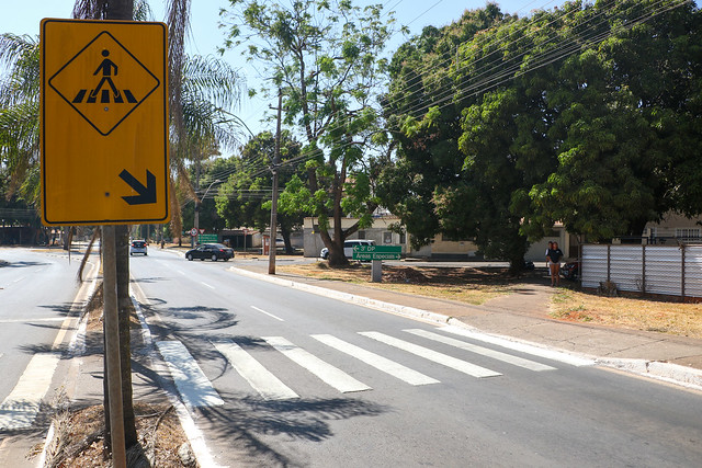 14/09/2024 - Exemplo para o país, Brasília soma mais de 4,4 mil faixas de pedestres