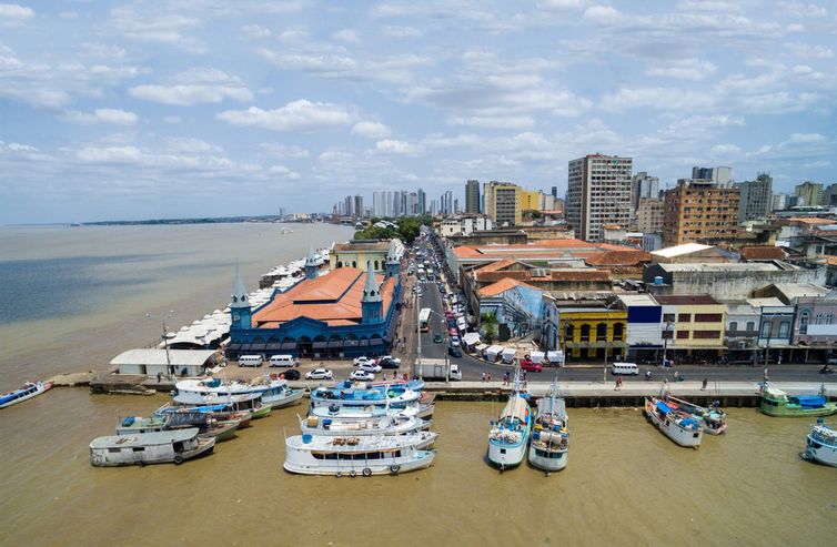 Belém (PA) - Imagem área do Porto de Belém no Pará. Foto: SETUR/GOV PA