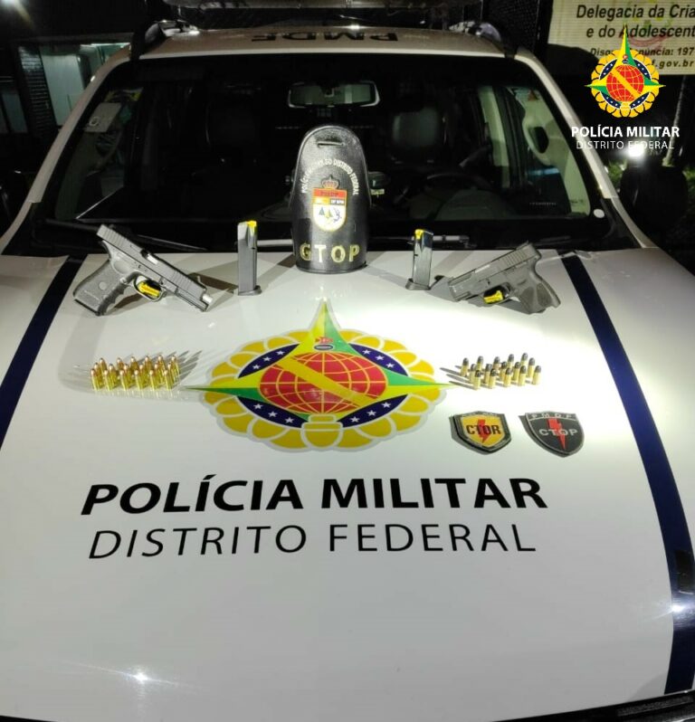 PMDF prende dupla e apreende arma de fogo no Paranoá