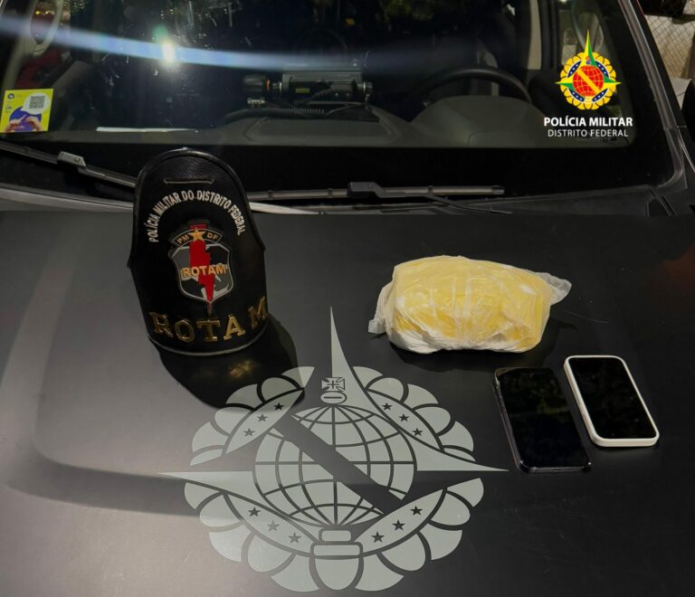 Casal é detido com 1kg de cocaína no SHSN