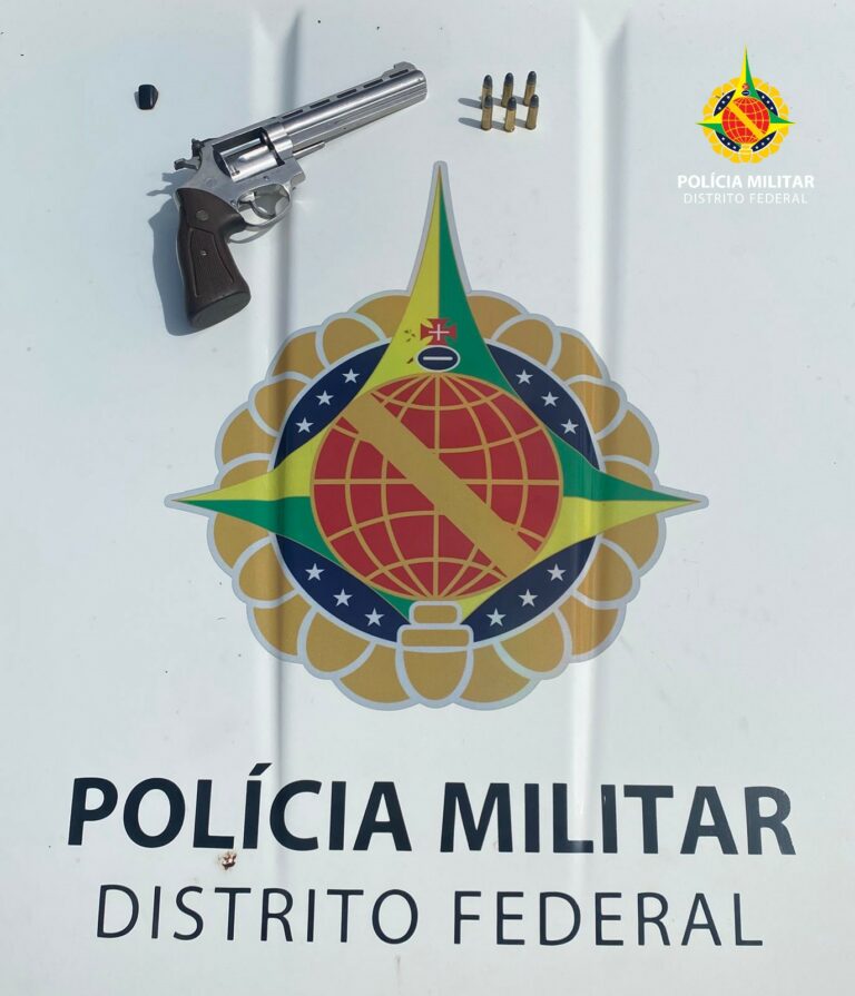 PMDF apreende arma de fogo em caso de violência doméstica no Riacho Fundo I