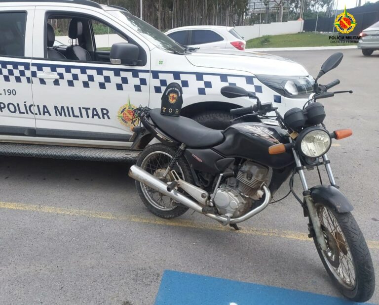 PMDF recupera motocicleta roubada durante patrulhamento na Fercal