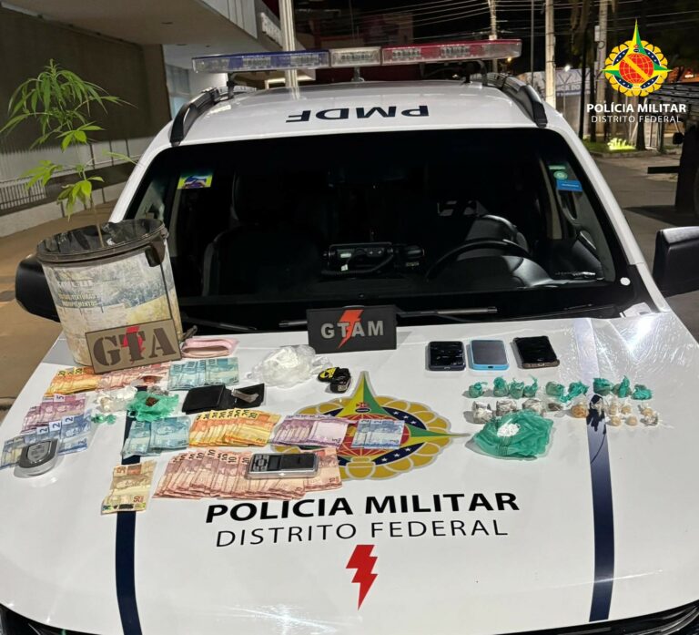 Ação da PMDF em Ceilândia resulta na prisão de dois homens e apreensão de drogas