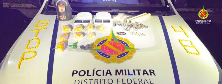 Foragido é detido com revólver e mais de 800 comprimidos de ecstasy
