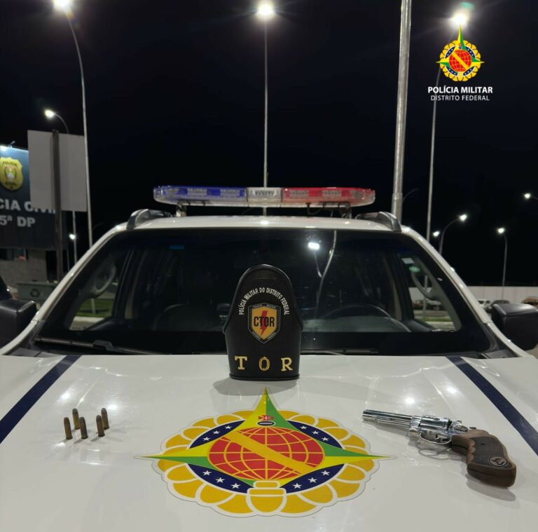 Motorista é detido com arma na DF 205