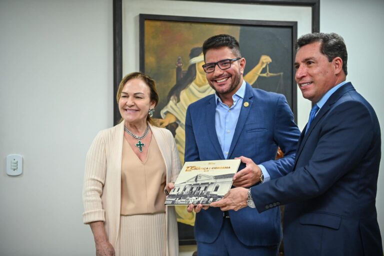 Governador reforça parcerias institucionais em visita ao novo presidente do Tribunal de Justiça do Acre e