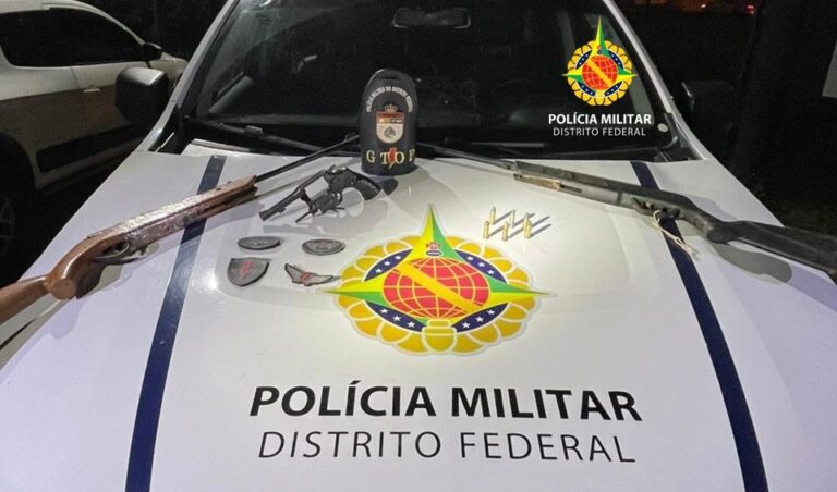 PMDF retira três armas de fogo do Recanto das Emas