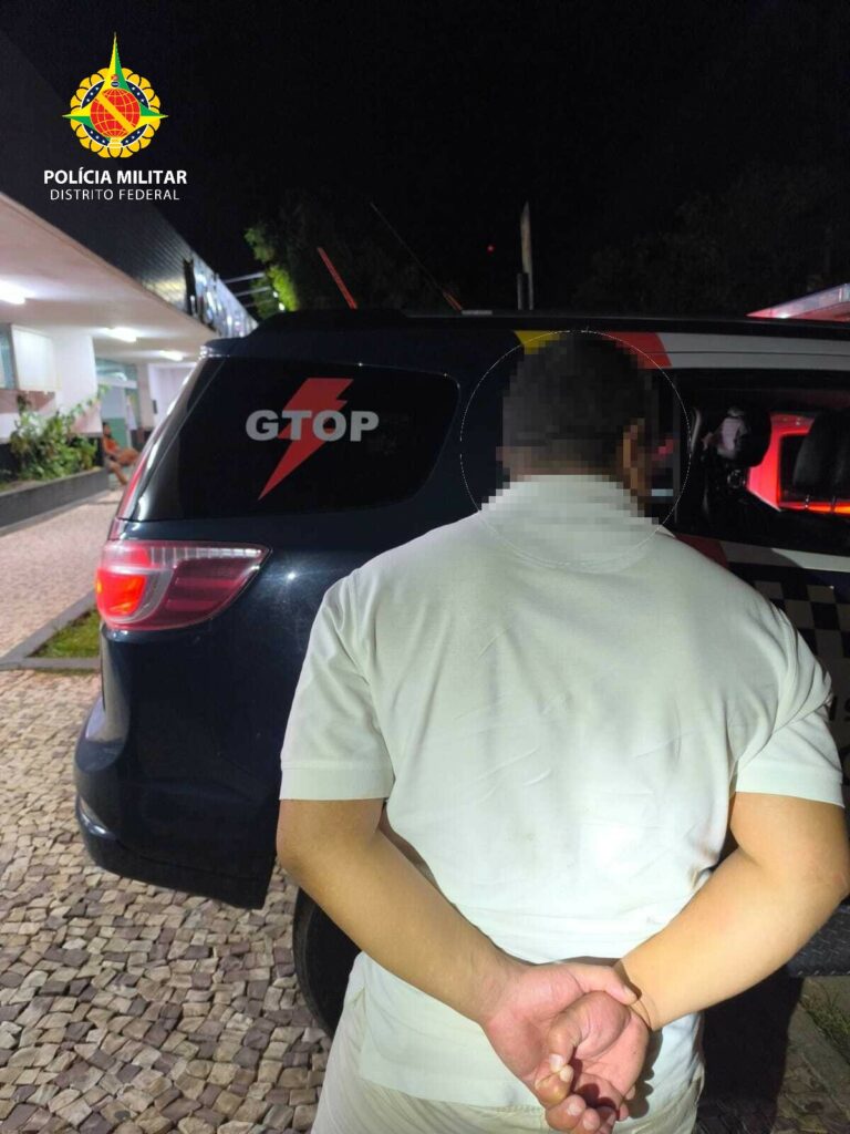 PMDF prende homem com mandado de prisão em aberto no Riacho Fundo II