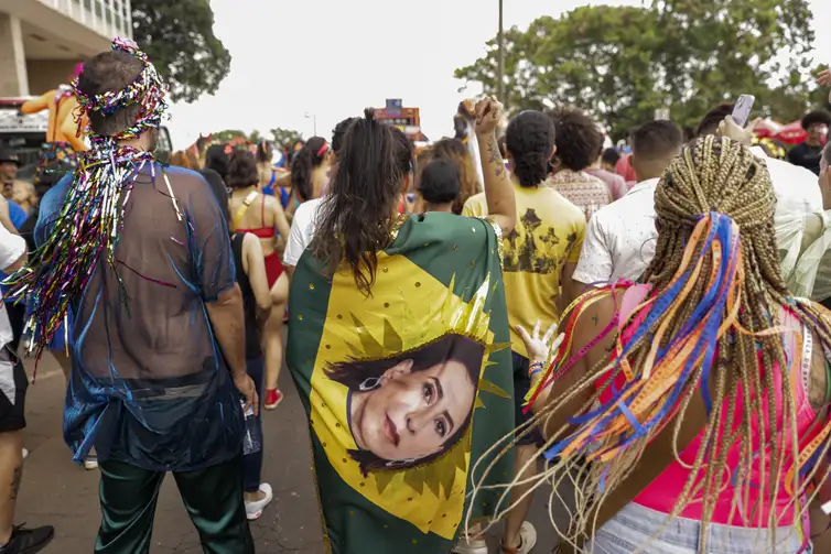 Brasília (DF), 01/03/2025 - Bloco de carnaval, Aparelhinho nas ruas de Brasília.
Foto: Joédson Alves/Agência Brasil