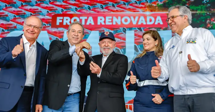 Presidente da República, Luiz Inácio Lula da Silva, durante cerimônia de Entrega de 789 Novas Ambulâncias do SAMU.
Alto da Boa Vista - Sorocaba - SP.

Foto: Ricardo Stuckert / PR