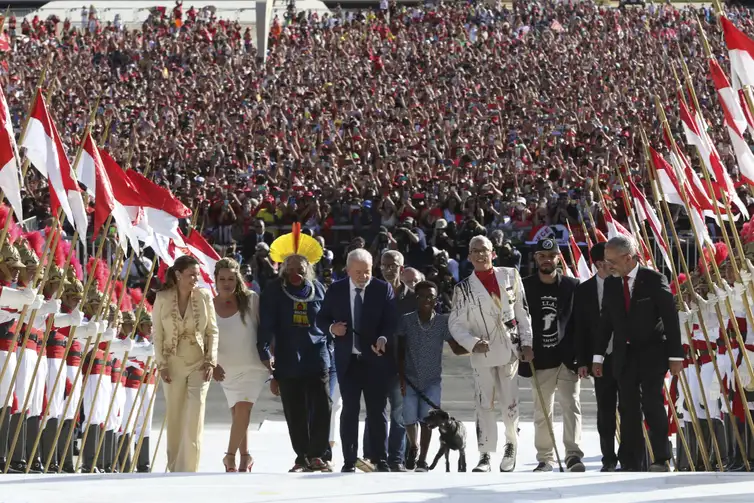 Cerimônia de posse do presidente da República, Luiz Inácio Lula da Silva no Palácio do Planalto