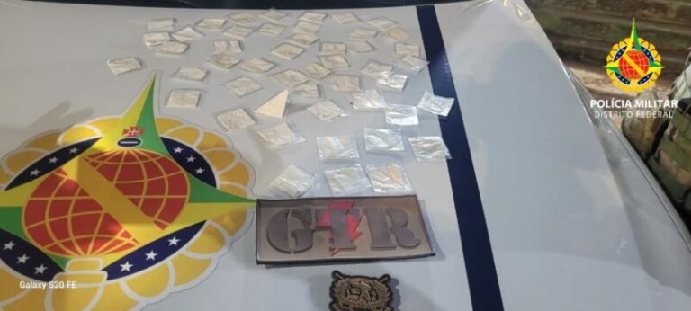 PMDF prende homem com drogas e eletrônicos sem procedência na divisa do DF com Goiás