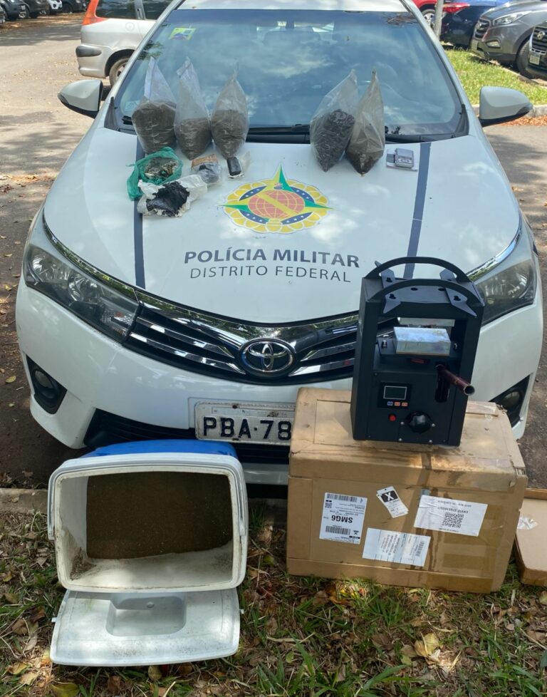 PMDF fecha laboratório de haxixe e prende traficante na Ceilândia