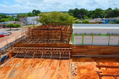 Governo do Amapá avança na construção da maternidade que vai integrar o Hospital Regional de Porto Grande para atender cinco municípios