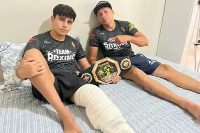‘Operei e dois dias depois já estava em casa. Isso é incrível’, diz lutador de MMA após cirurgia ortopédica no HE de Macapá