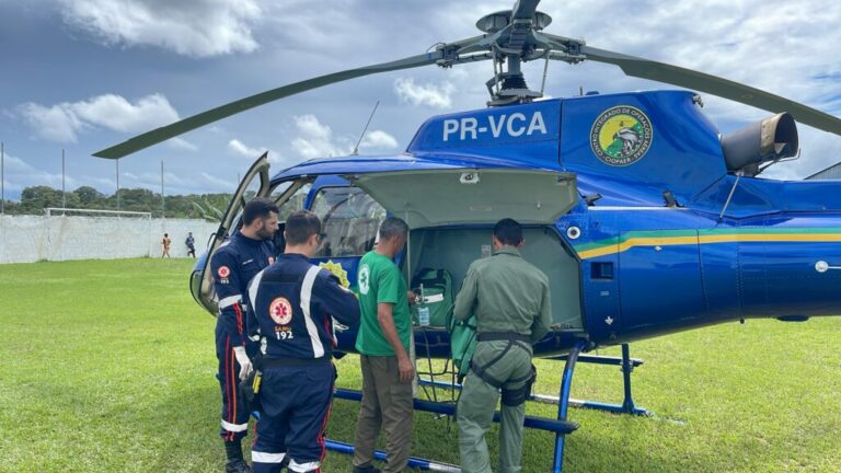 Com aeronave Harpia 3, Estado realiza atendimento emergencial no Juruá e salva criança indígena com problemas respiratórios