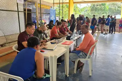 Governo do Amapá atende mais de 400 agricultores na Caravana de Atendimento Rural no município de Ferreira Gomes