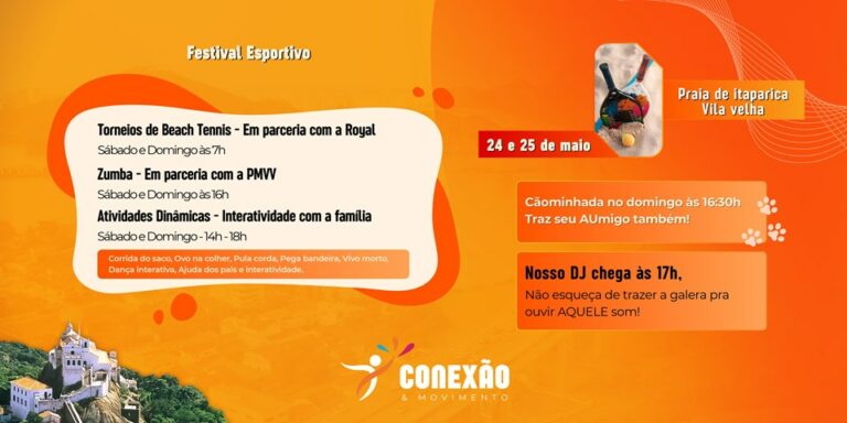 Evento Conexão e Movimento leva atividades físicas gratuitas à Praia de Itaparica