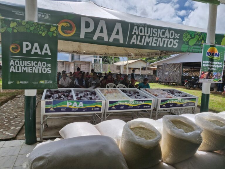 Governo do Amazonas adquire alimentos de agricultores familiares de Eirunepé