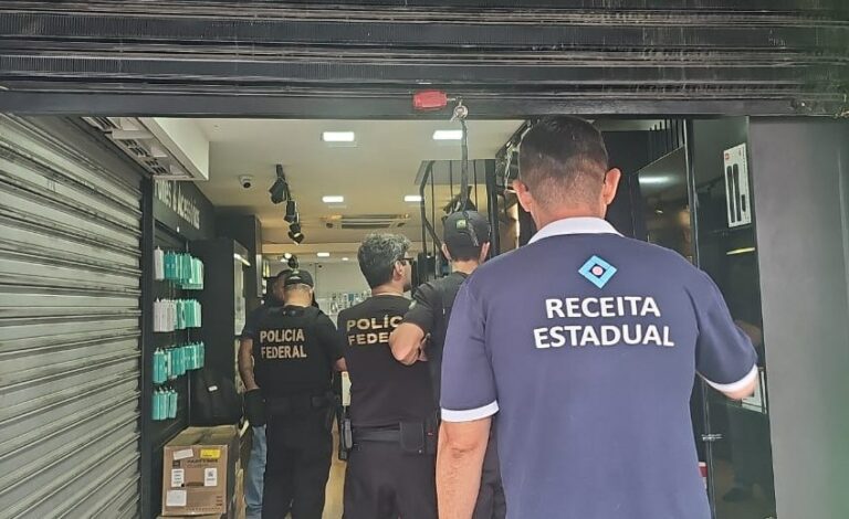 Sefaz e Polícia Federal realizam operação contra comércio irregular de eletrônicos na Serra