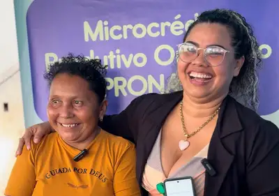 Pescadora realiza o sonho do crédito rural durante ação integrada realizada pelo Governo do Amapá em Oiapoque