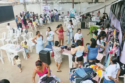 Governo do Amapá realiza atividades sociais para crianças e mulheres no Novo Horizonte, em Macapá