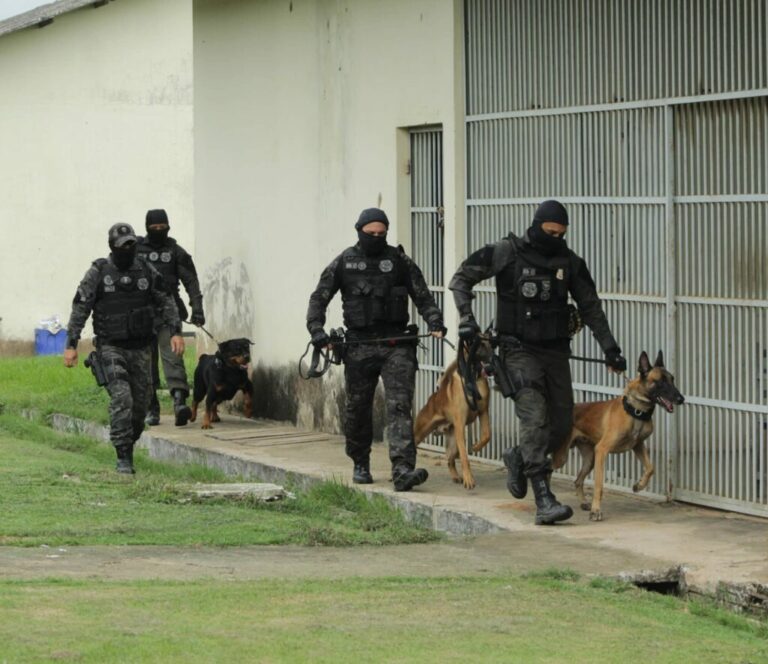 Polícia Penal realiza operação integrada com forças de segurança em presídio de Senador Guiomard