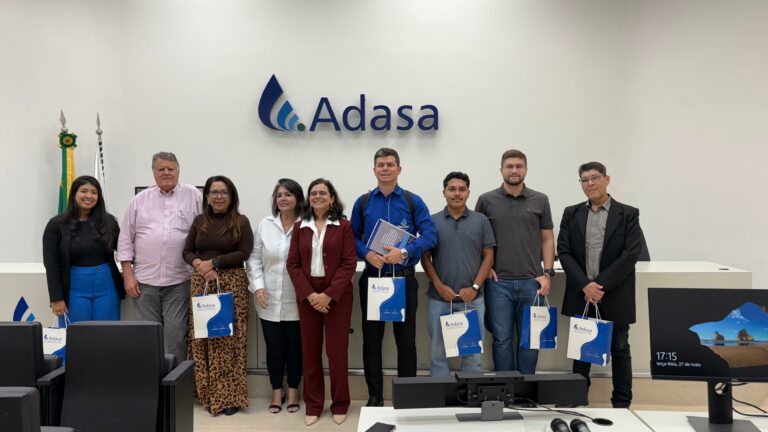 Adasa recebe comitiva da AGERR Pantanal para visita técnica