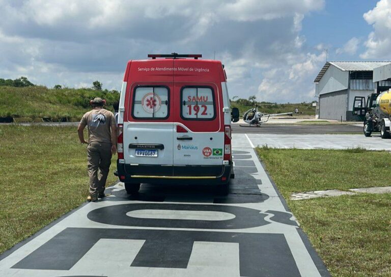 Departamento Aéreo da SSP-AM resgata idoso com insuficiência respiratória na zona rural de Manaus