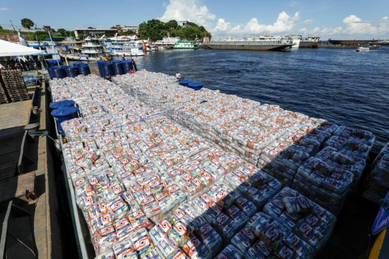 Governo do Amazonas divulga boletim sobre a cheia no estado, nesta segunda-feira (11/08)