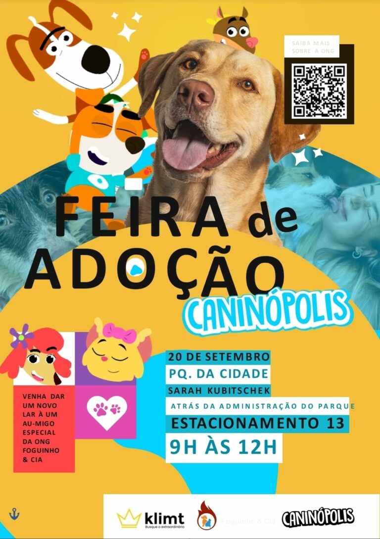 Caninópolis leva diversão e solidariedade para a Feira de Adoção no Parque da Cidade