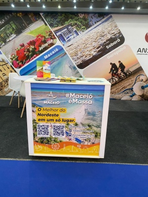 Estande de Maceió em parceria com a Anseditur. Foto: ascom Semtur
