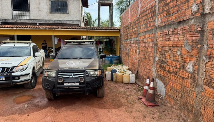 POLÍCIA CIVIL APREENDE GRANDE QUANTIDADE DE COMBUSTÍVEL ARMAZENADO IRREGULARMENTE EM SÃO LUÍS; UMA PESSOA É DETIDA