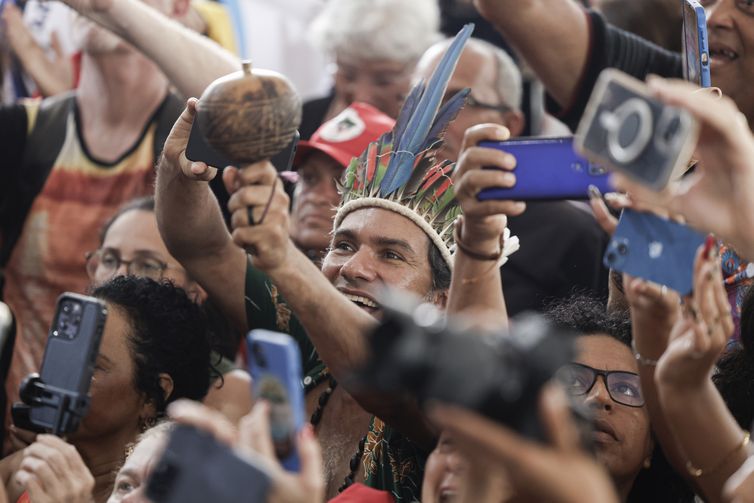 Tânia Rêgo/Agência Brasil Belém (PA), 16/11/2025 - Encerramento da cúpula dos povos
Foto: Tânia Rêgo/Agência Brasil