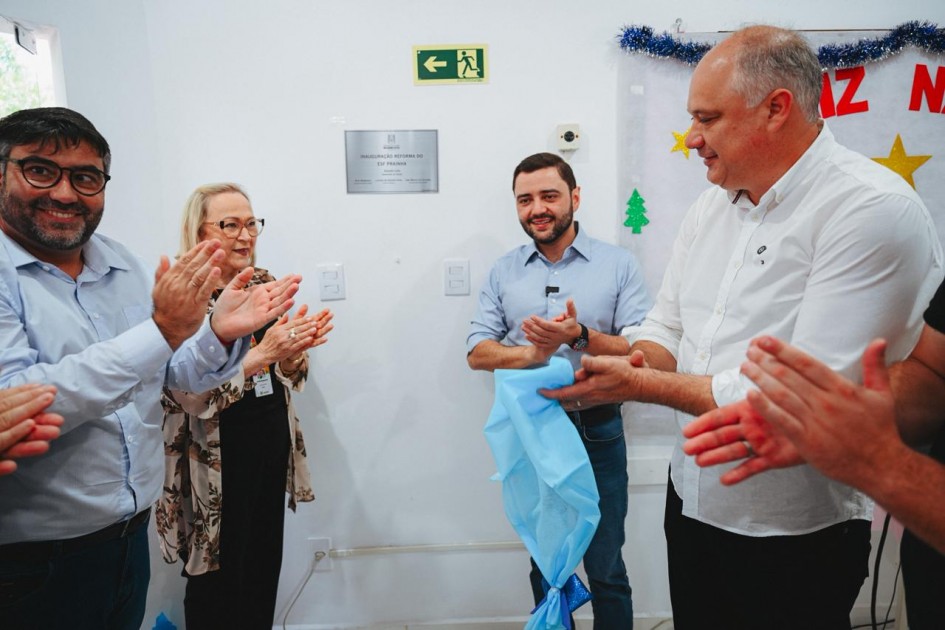 Gabriel Souza inaugura reforma de Estratégia de Saúde da Família em Capão da Canoa Maquiné