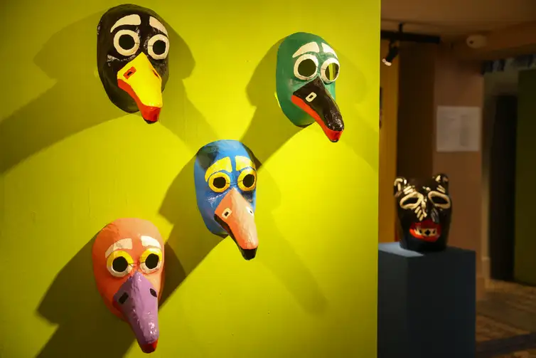 Tomaz Silva/Agência Brasil Rio de Janeiro (RJ), 11/12/2025 – Exposição Entre máscaras e gigantes: Os Juliões do carnaval de Olinda no Centro Nacional de Folclore e Cultura Popular na zona sul do Rio de Janeiro. Foto: Tomaz Silva/Agência Brasil