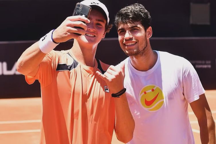 João Fonseca e Carlos Alcaraz - Miami Invitational, 2025