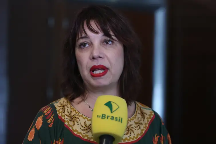 Valter Campanato/Agência Brasil Brasília (DF), 25/04/2023 - A coordenadora do Comitê Gestor da Internet no Brasil (CGI.br), Renata Mielli, fala sobre o seminário para lançamento de consulta pública sobre regulação de plataformas digitais Foto Valter Campanato/Agência Brasil