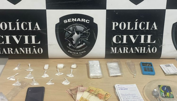 POLÍCIA CIVIL APREENDE ENTORPECENTES EM TIMON;UM HOMEM FOI PRESO