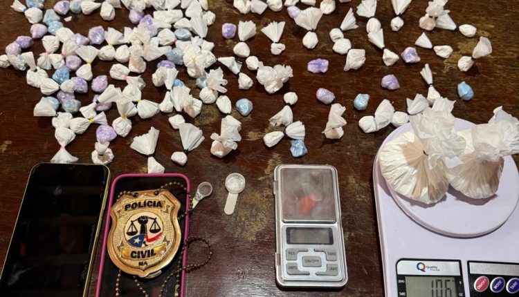 POLÍCIA CIVIL PRENDE MULHER POR TRÁFICO DE DROGAS EM BACABAL