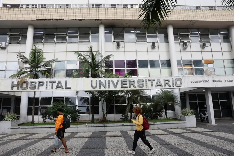 Rio de Janeiro (RJ), 27/06/2026 - Fachada do Hospital Universitário Clementino Fraga Filho - HUCFF na Cidade Universitária. Foto: Rovena Rosa/Agência Brasil