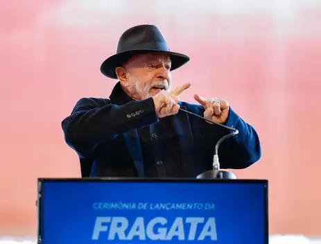 26.06.2026 - Presidente da República, Luiz Inácio Lula da Silva, durante cerimônia de lançamento da Fragata “Cunha Moreira”, na Rua Eugênio Pezzini, 355, Cordeiros, Itajaí - SC.

Foto: Ricardo Stuckert / PR