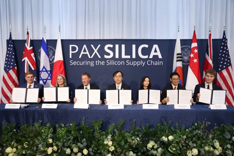 EUA - Pax Silica is the Department of State’s flagship effort on AI and supply chain security, advancing new economic security consensus among allies and trusted partners. Foto: Divulgação
