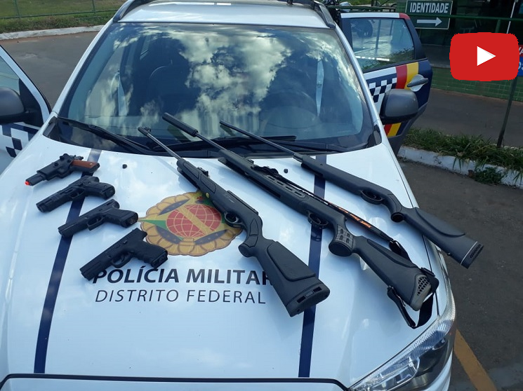 PMDF recupera várias réplicas de armas roubadas em São Sebastião