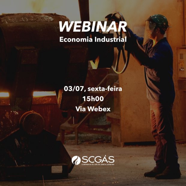 SCGÁS promove webinar sobre perspectivas da economia industrial em Santa Catarina
