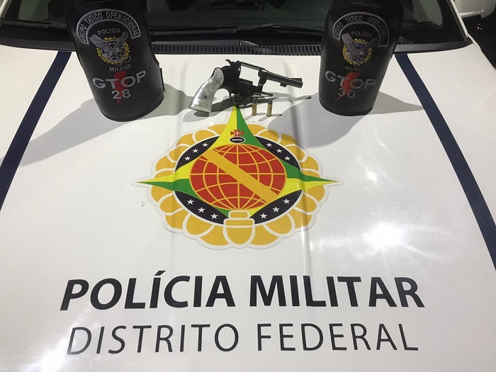 Cinco armas de fogo são apreendidas de domingo para segunda-feira no DF