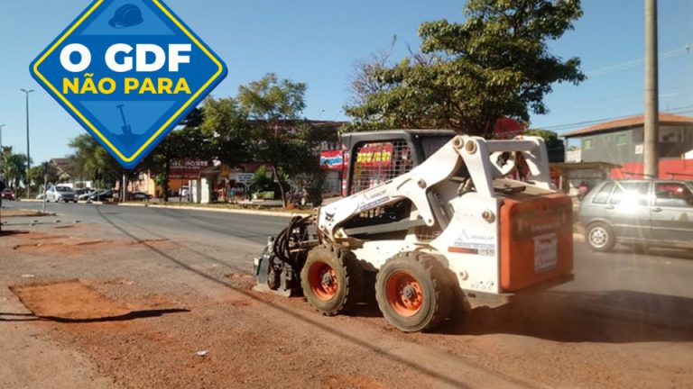 GDF Presente repara estacionamento comercial em Sobradinho II