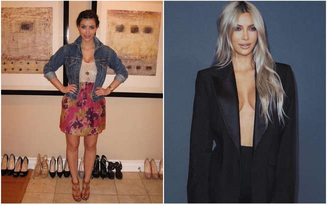 Kim Kardashian posta looks antigos e  mudança no estilo choca seguidores
