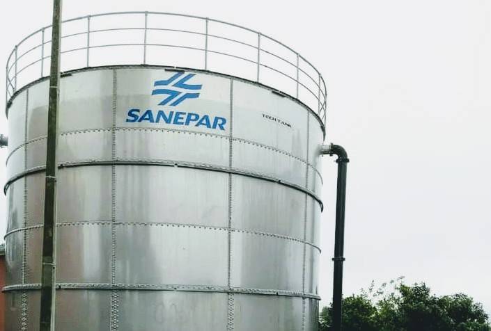 Sanepar triplica capacidade  de abastecimento de Reserva