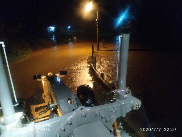 Equipes do Governo do Estado atuam em município do Sul de SC atingido por novo ciclone